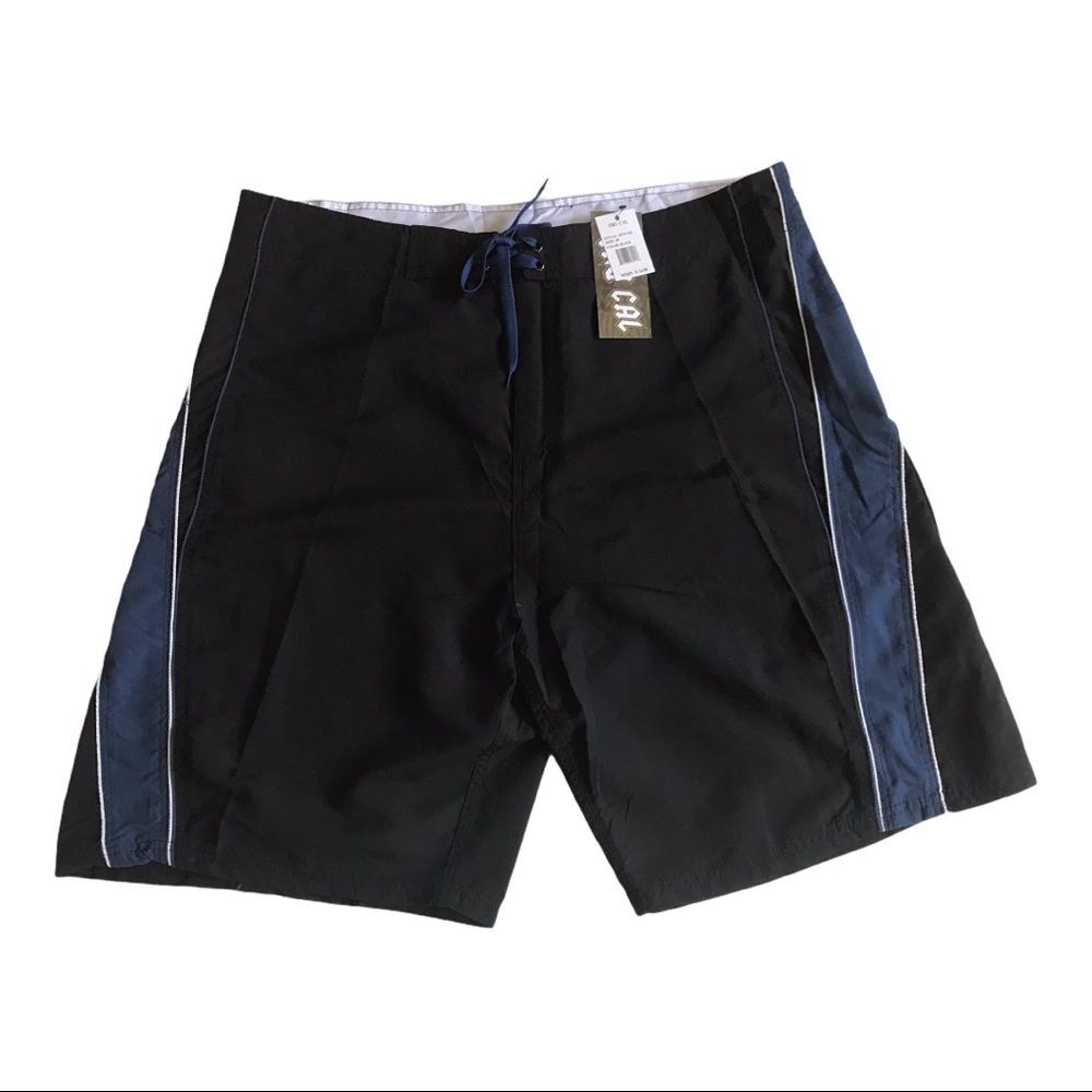 Tru Cal Swim Shorts Trunks Boardshorts Zip Pocket NWT